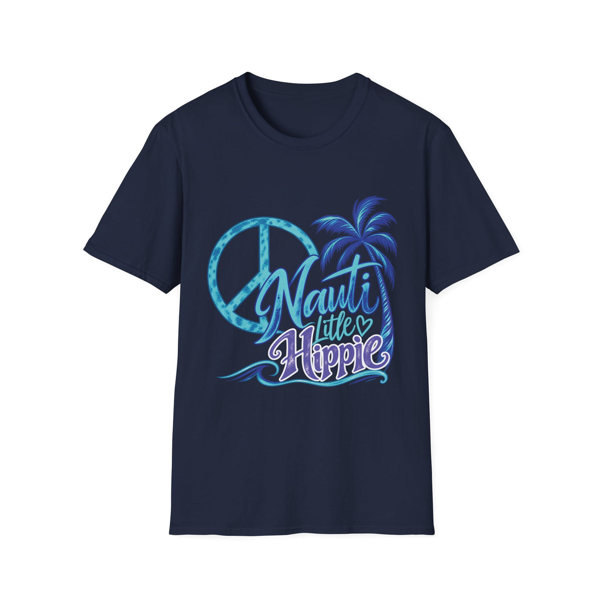 Nauti Little Hippie Retro Coastal Beach T-Shirt