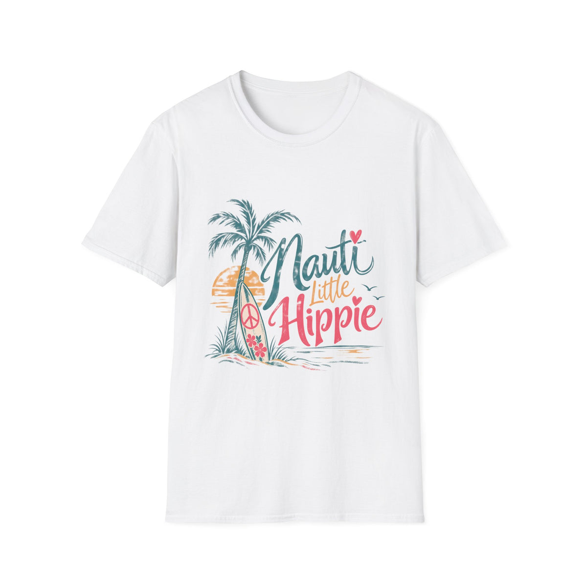 Nauti Little Hippie Retro Coastal Beach T-Shirt