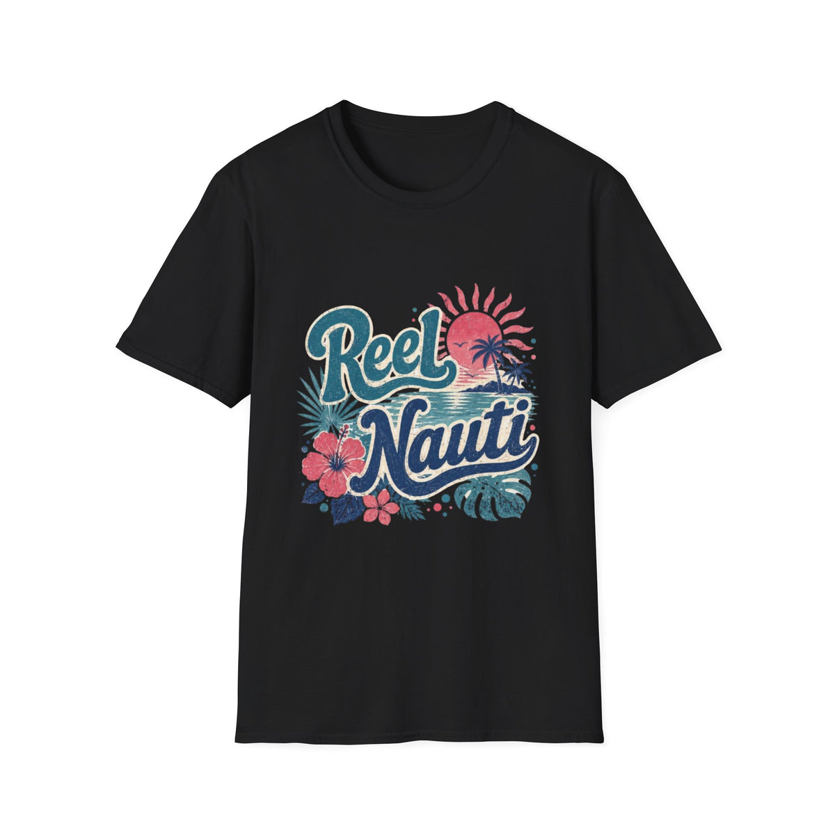 Reel Nauti Coastal Beach T-Shirt