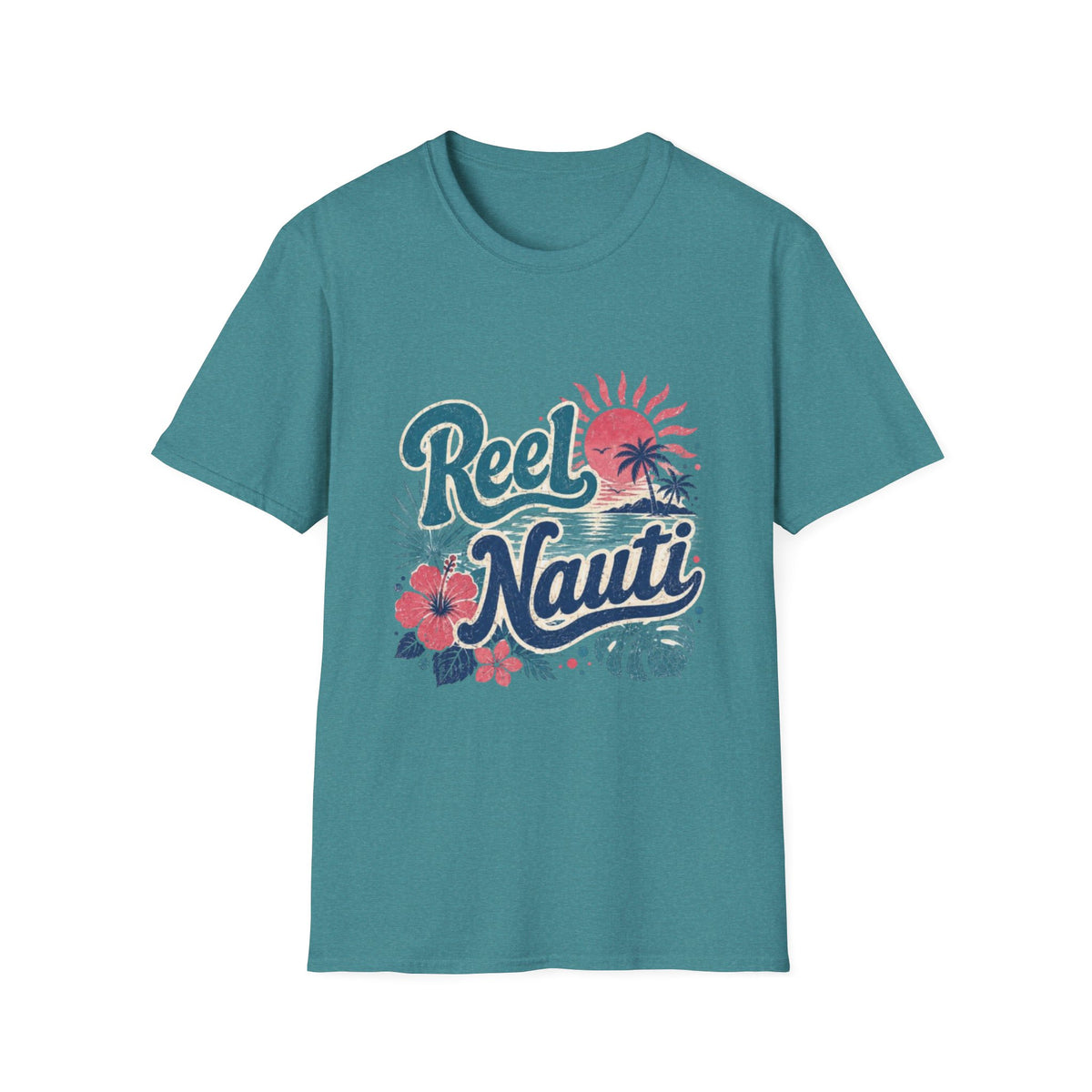 Reel Nauti Coastal Beach T-Shirt