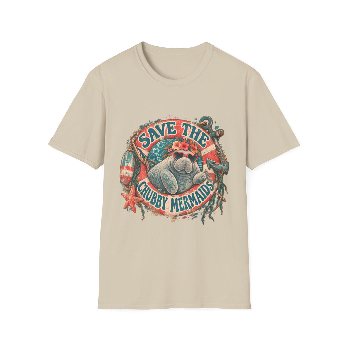 Save The Chubby Mermaids Short Sleeve T-Shirt
