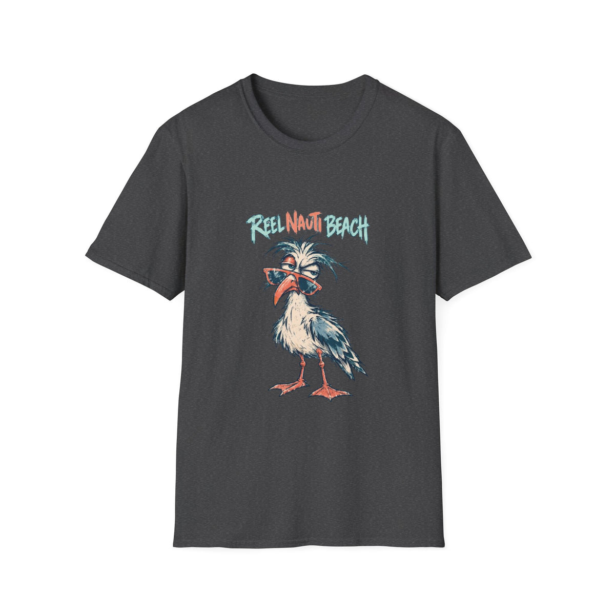 Reel Nauti Beach Seagull Coastal T-Shirt