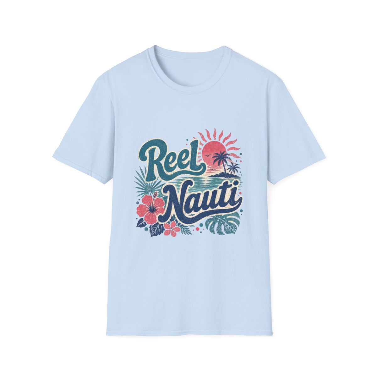 Reel Nauti Coastal Beach T-Shirt