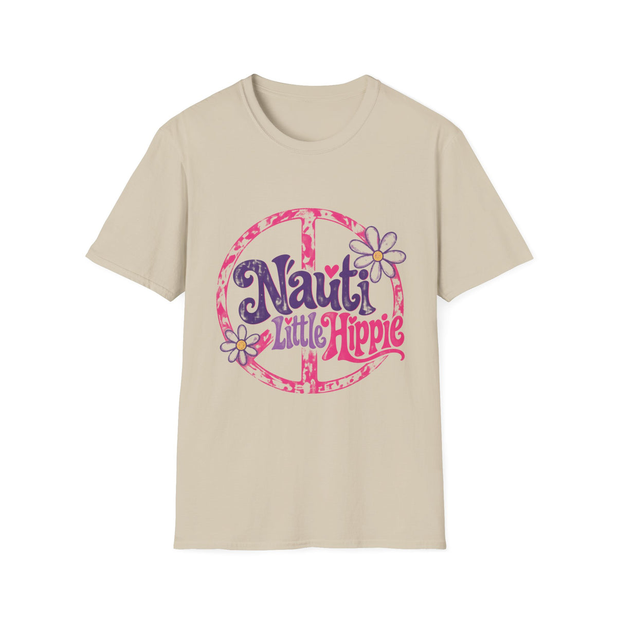 Nauti Little Hippie Retro Coastal Beach T-Shirt