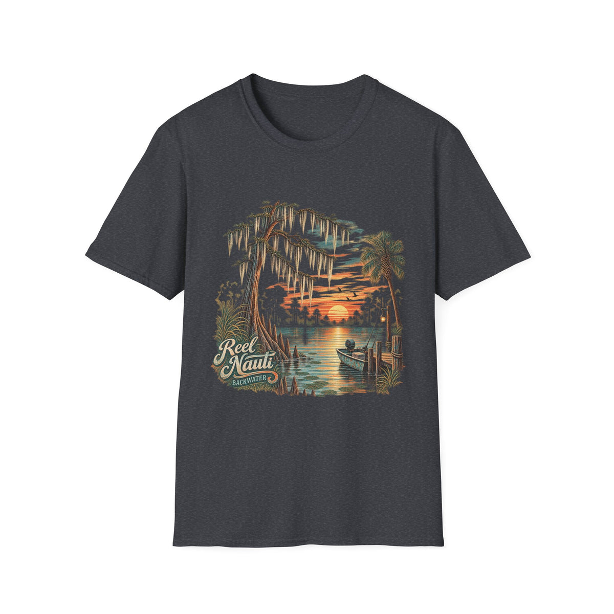 Backwater Reel Nauti Coastal Beach T-Shirt