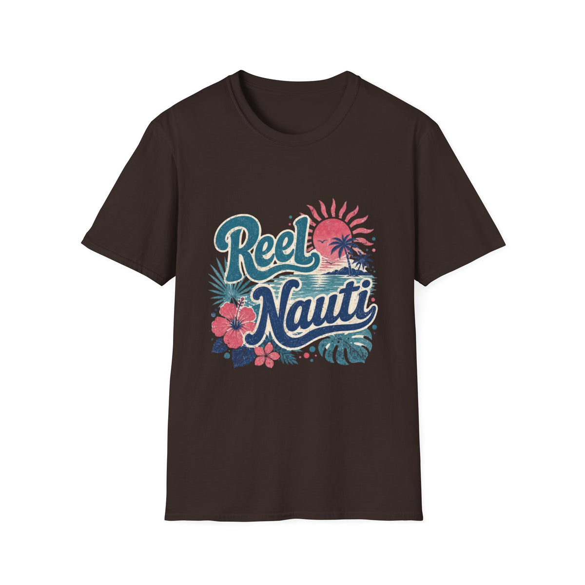 Reel Nauti Coastal Beach T-Shirt