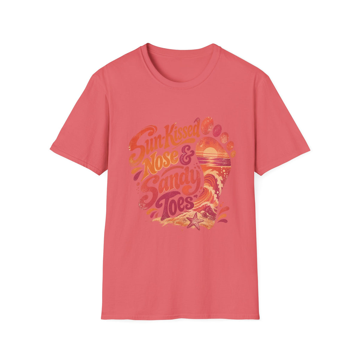 Peace Love & Fish Tales Coastal Beach T-Shirt