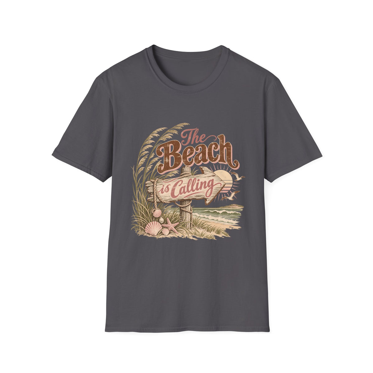 The Beach is Calling Coastal T-Shirt