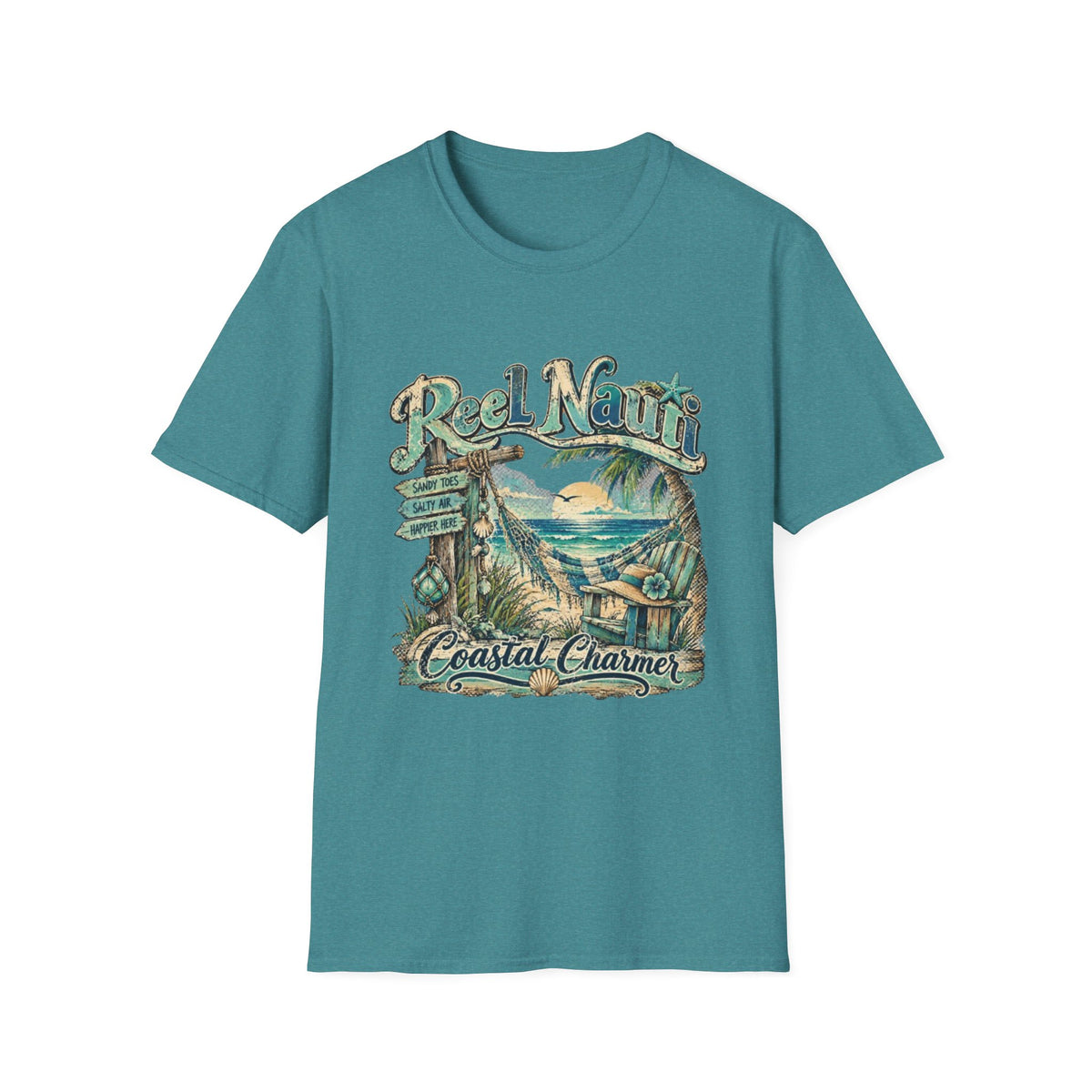Reel Nauti Coastal Charmer Beach T-Shirt