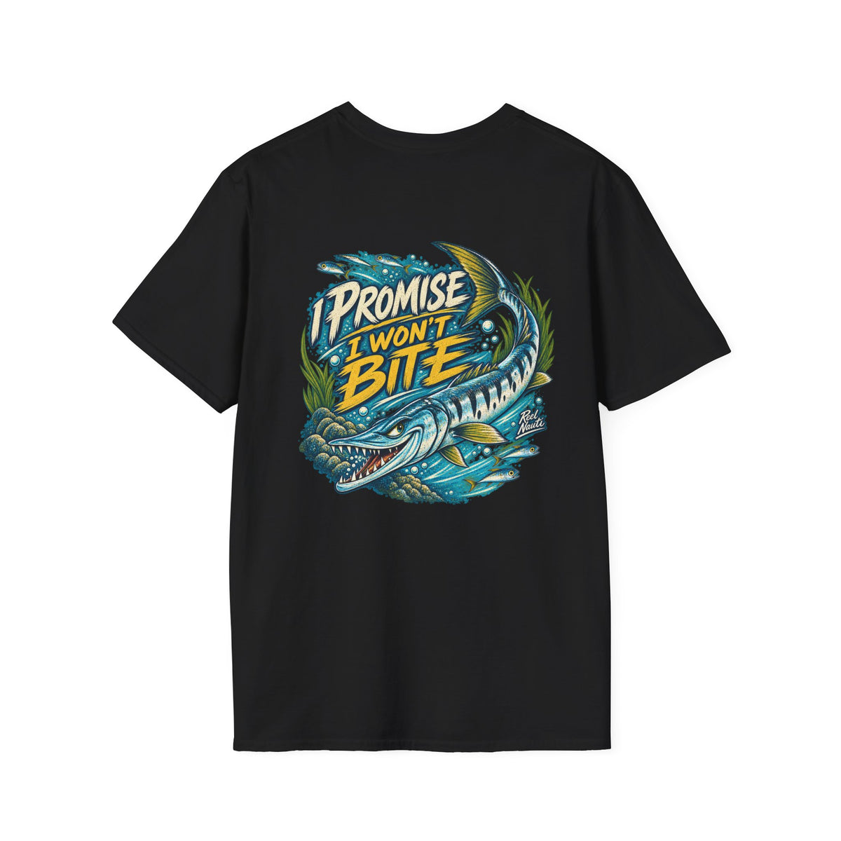 Reel Nauti Fishing T‑Shirt – Retro Nautical Humorous Angler Tee
