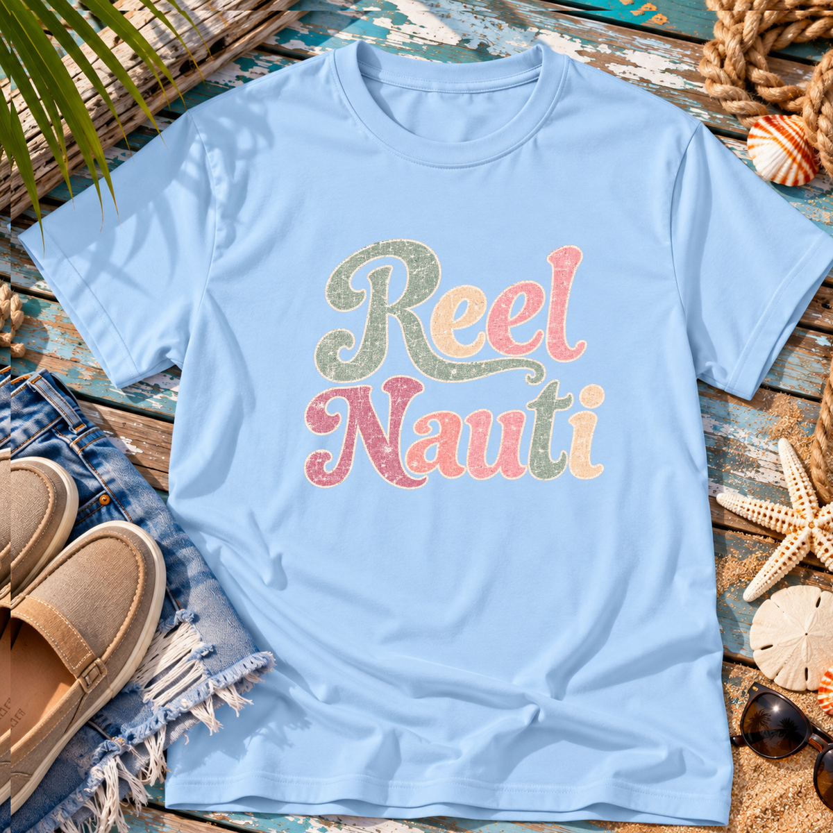 Reel Nauti Beach T-Shirt