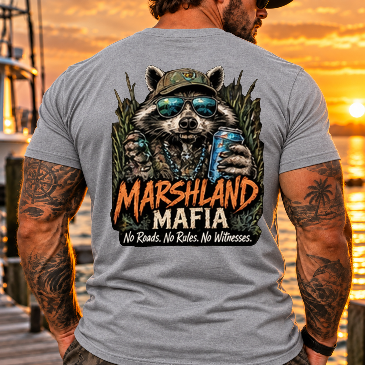 Marshland Mafia Raccoon Tee