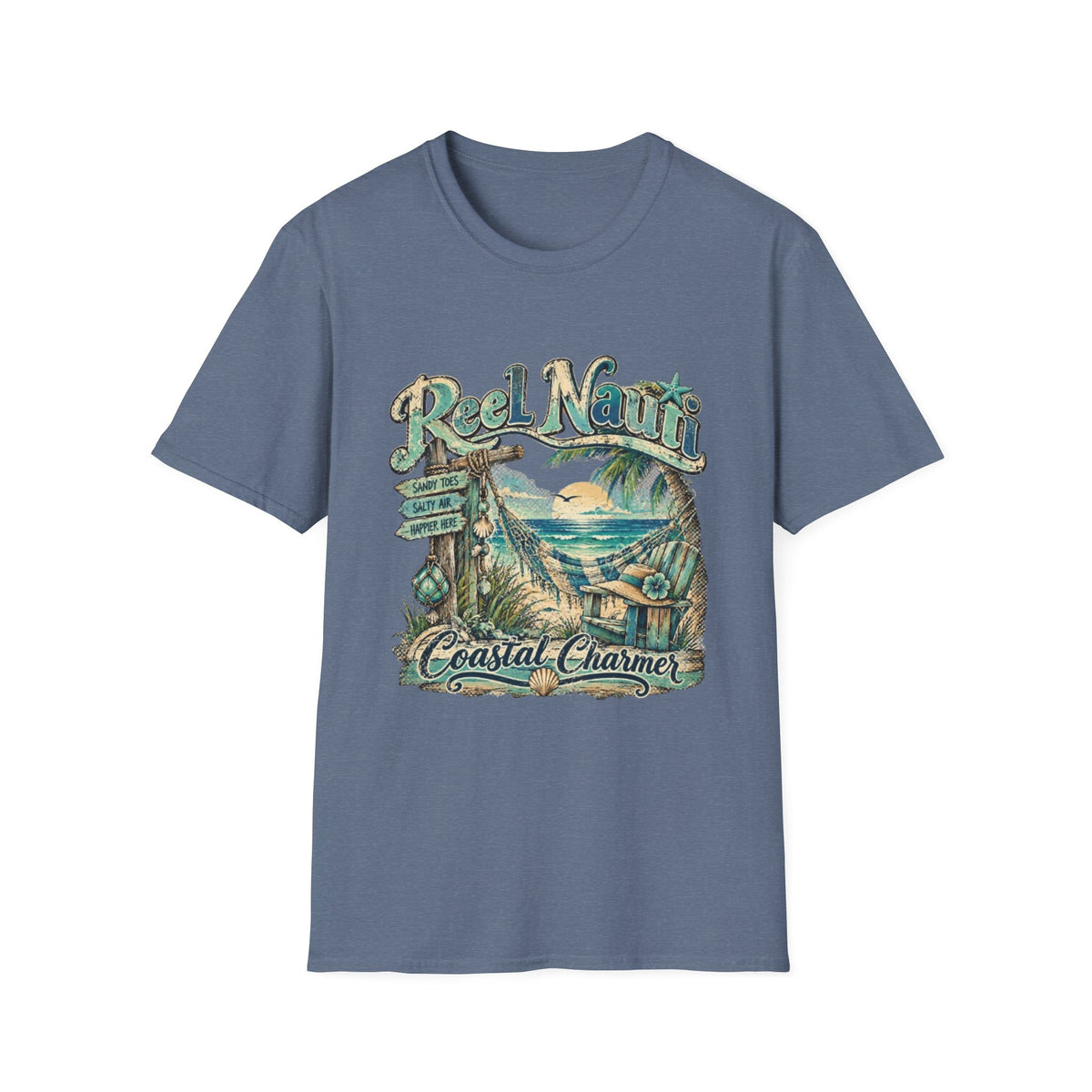 Reel Nauti Coastal Charmer Beach T-Shirt