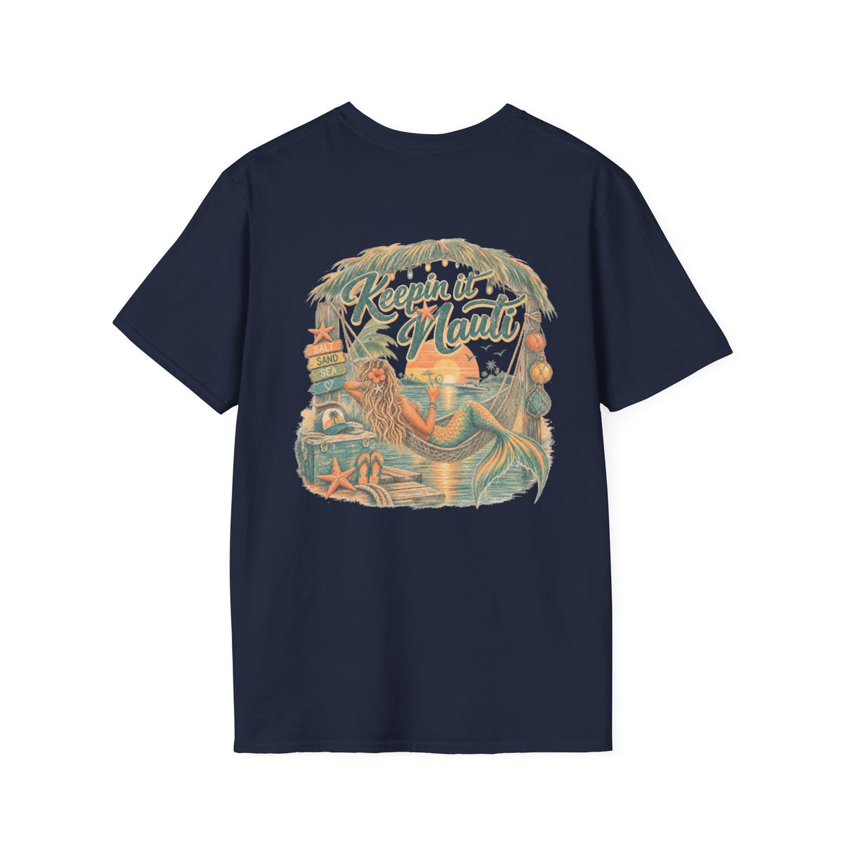 Keeping it Nauti Mermaid Coastal Beach Tee