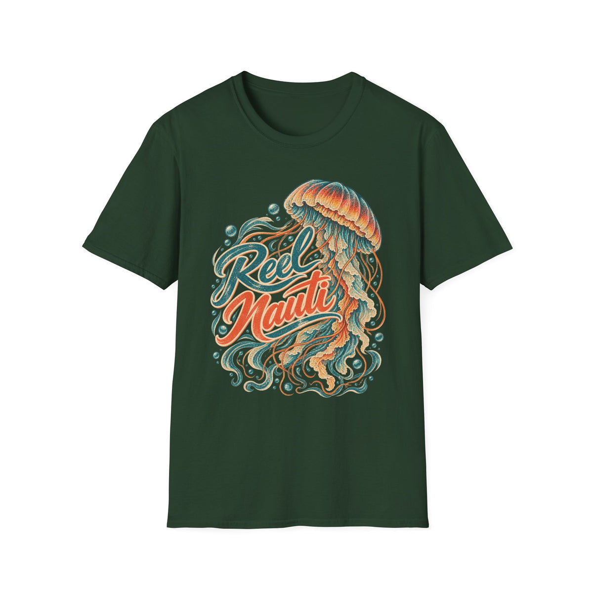Reel Nauti Octopus Sea Life  T-Shirt