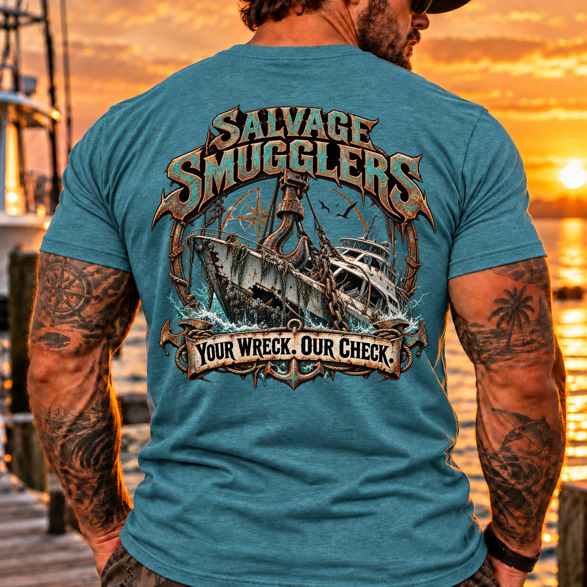 Salvage Smugglers Coastal Tee