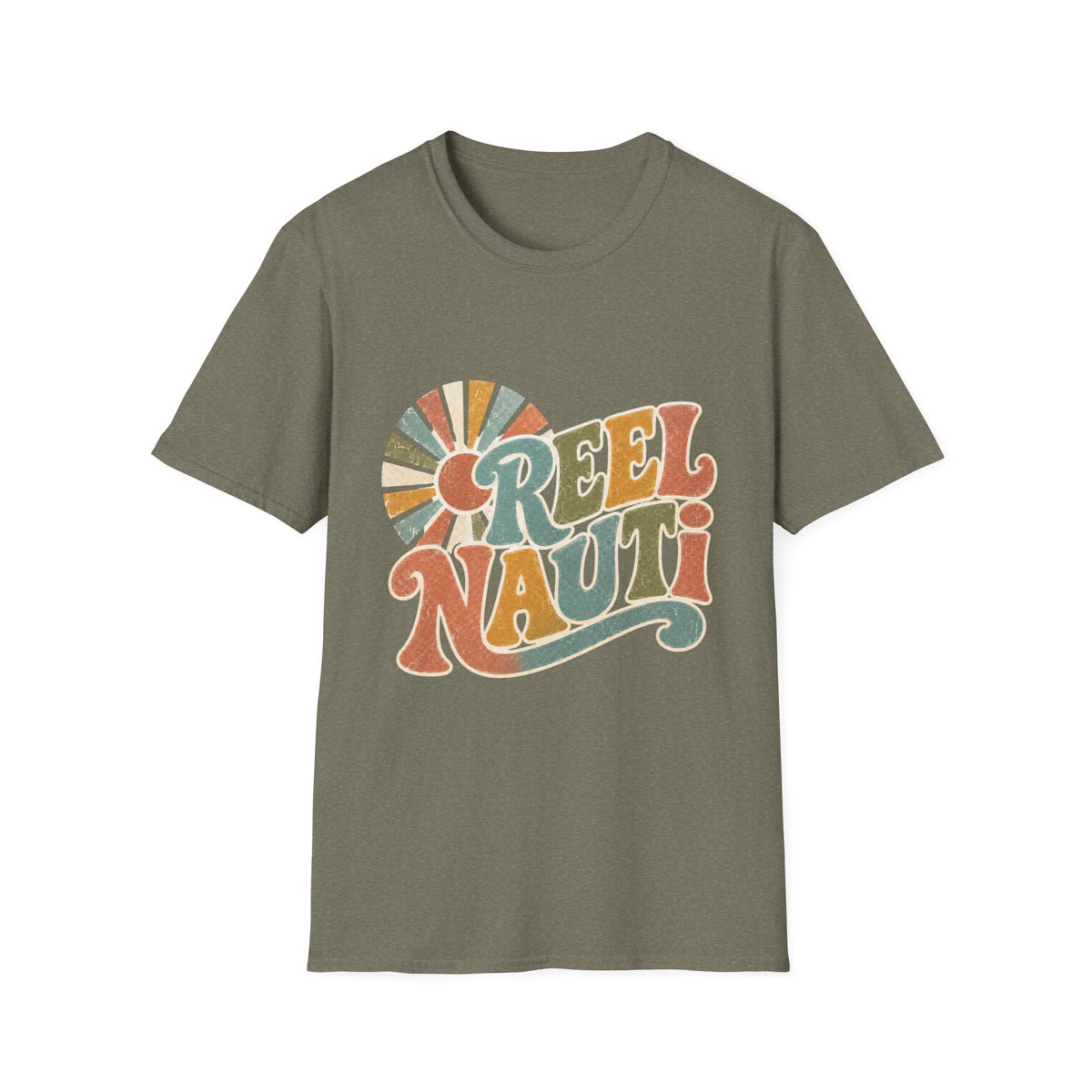 Reel Nauti Retro Fishing T‑Shirt
