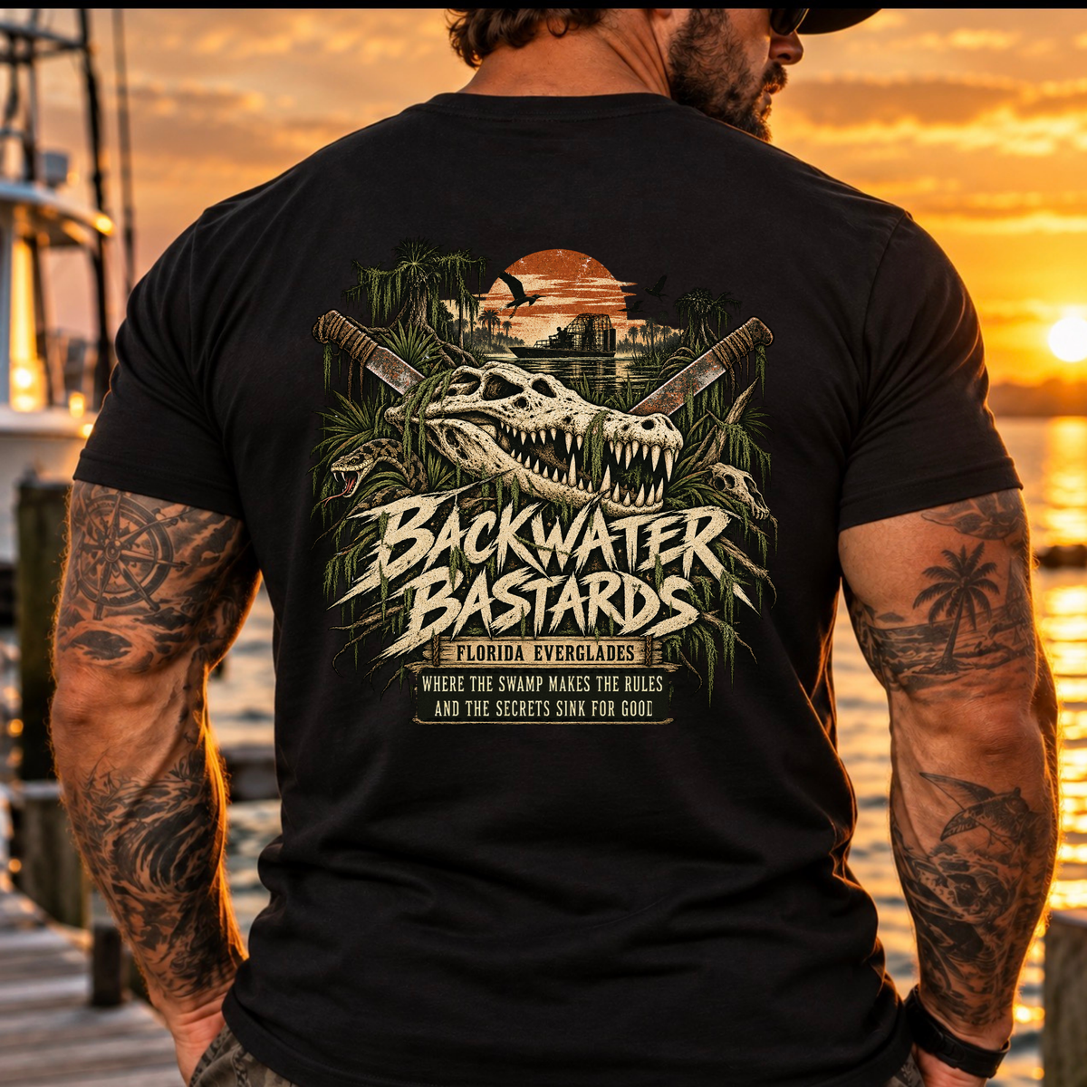Backwater Bastards Florida Everglades Tee