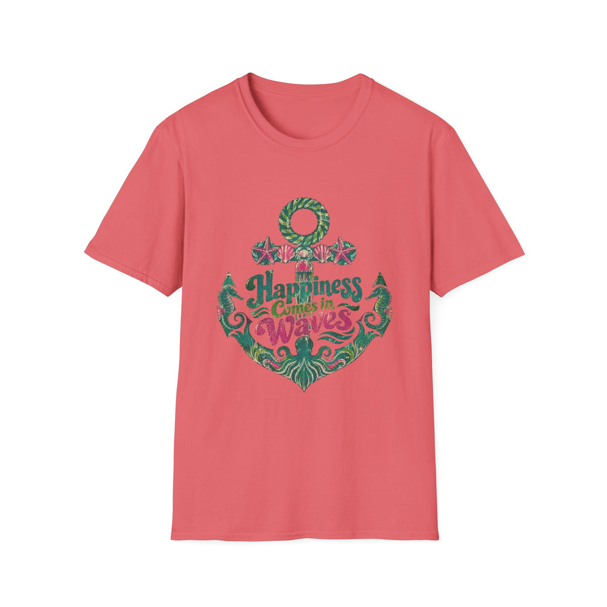 Nauti Little Hippie Retro Coastal Beach T-Shirt