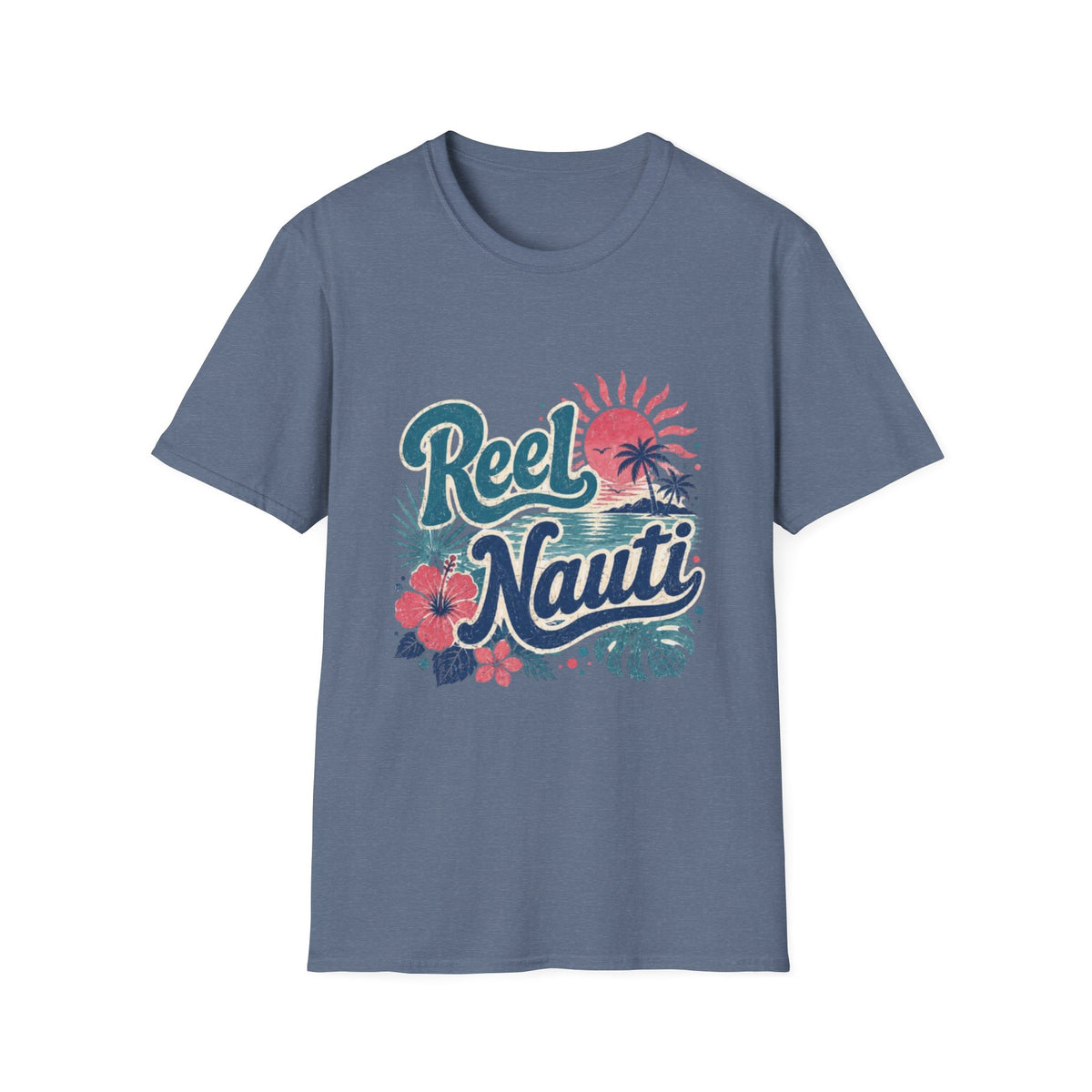 Reel Nauti Coastal Beach T-Shirt