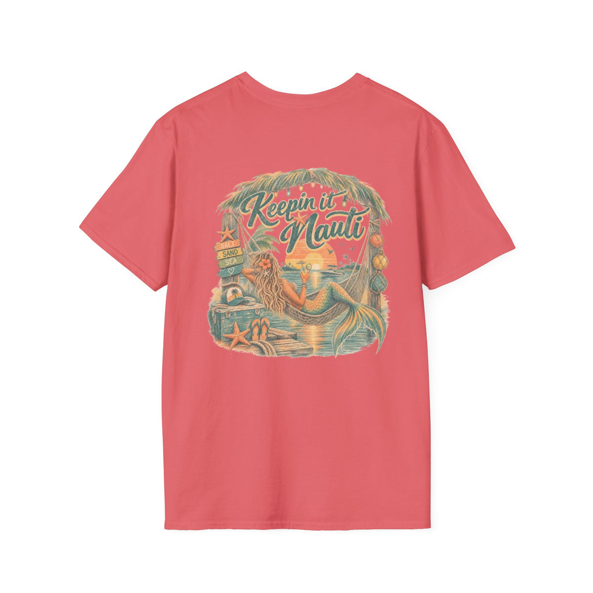 Keeping it Nauti Mermaid Coastal Beach Tee