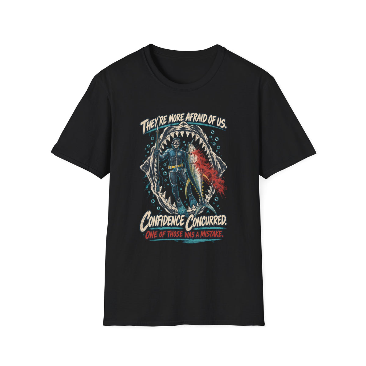 Spearfishing Confidence Offshore Fishing T-Shirt