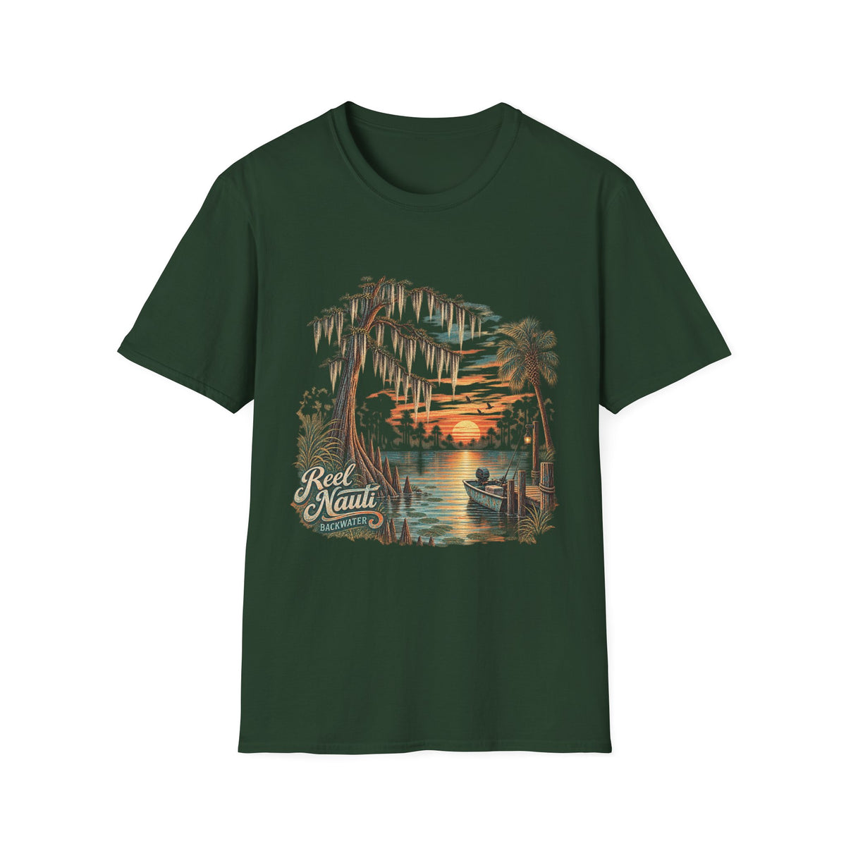 Backwater Reel Nauti Coastal Beach T-Shirt