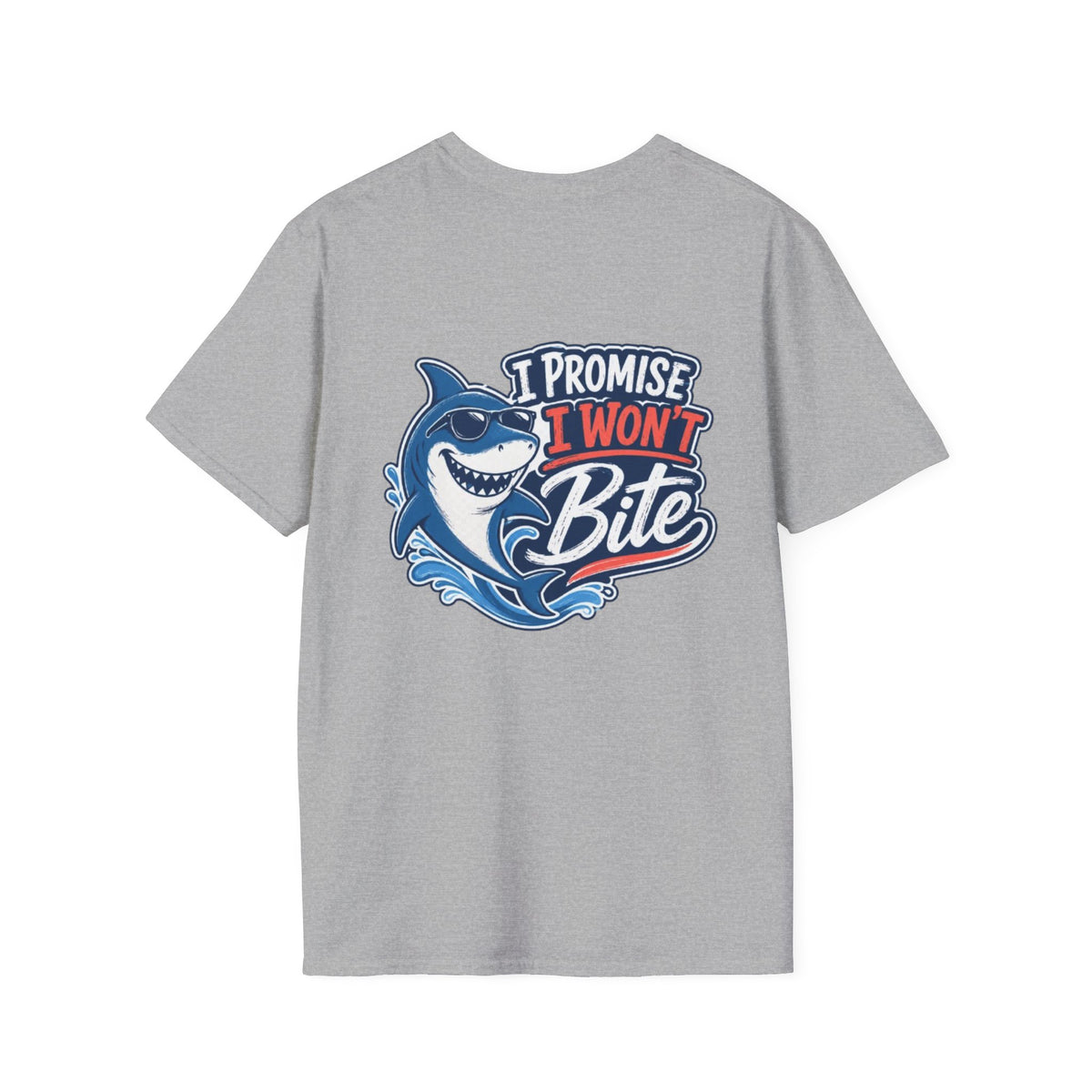 I Promise I Won’t  Bite Shark Reel Nauti Offshore Fishing Tee