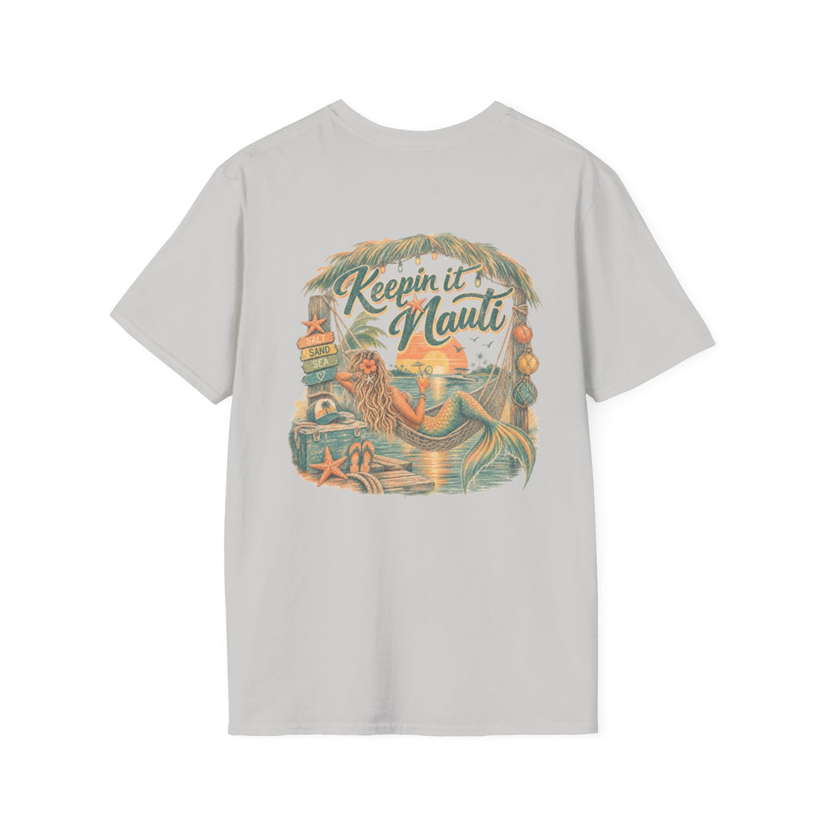 Keeping it Nauti Mermaid Coastal Beach Tee