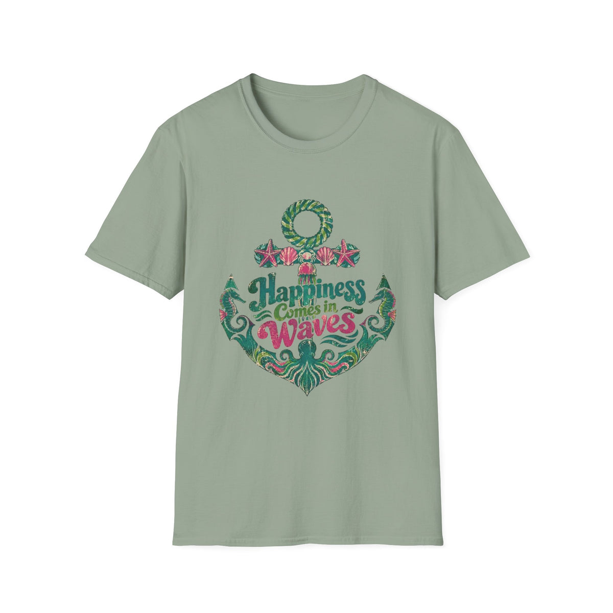 Nauti Little Hippie Retro Coastal Beach T-Shirt