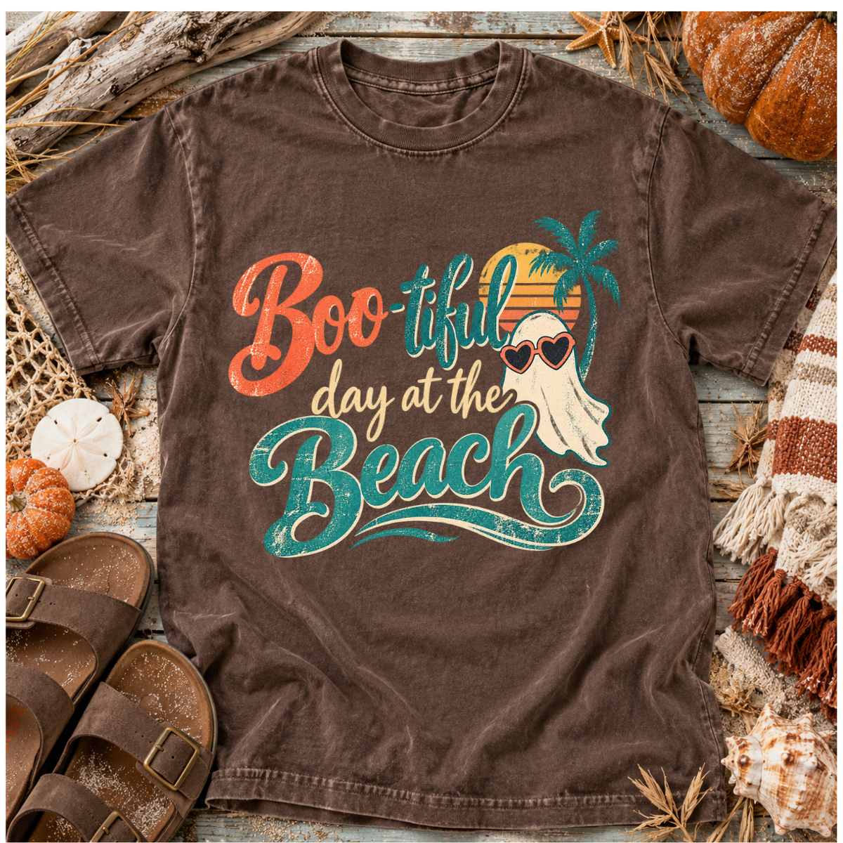 Boo-tiful Day at the Beach Fall T-Shirt