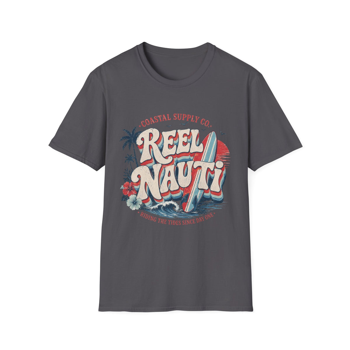 Reel Nauti Retro Surf Coastal T-Shirt