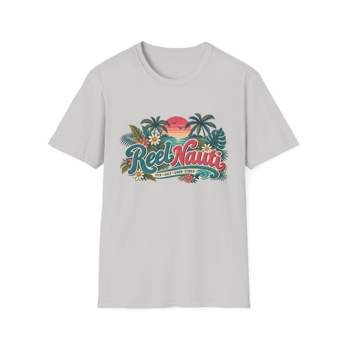 Reel Nauti Coastal Beach T-Shirt