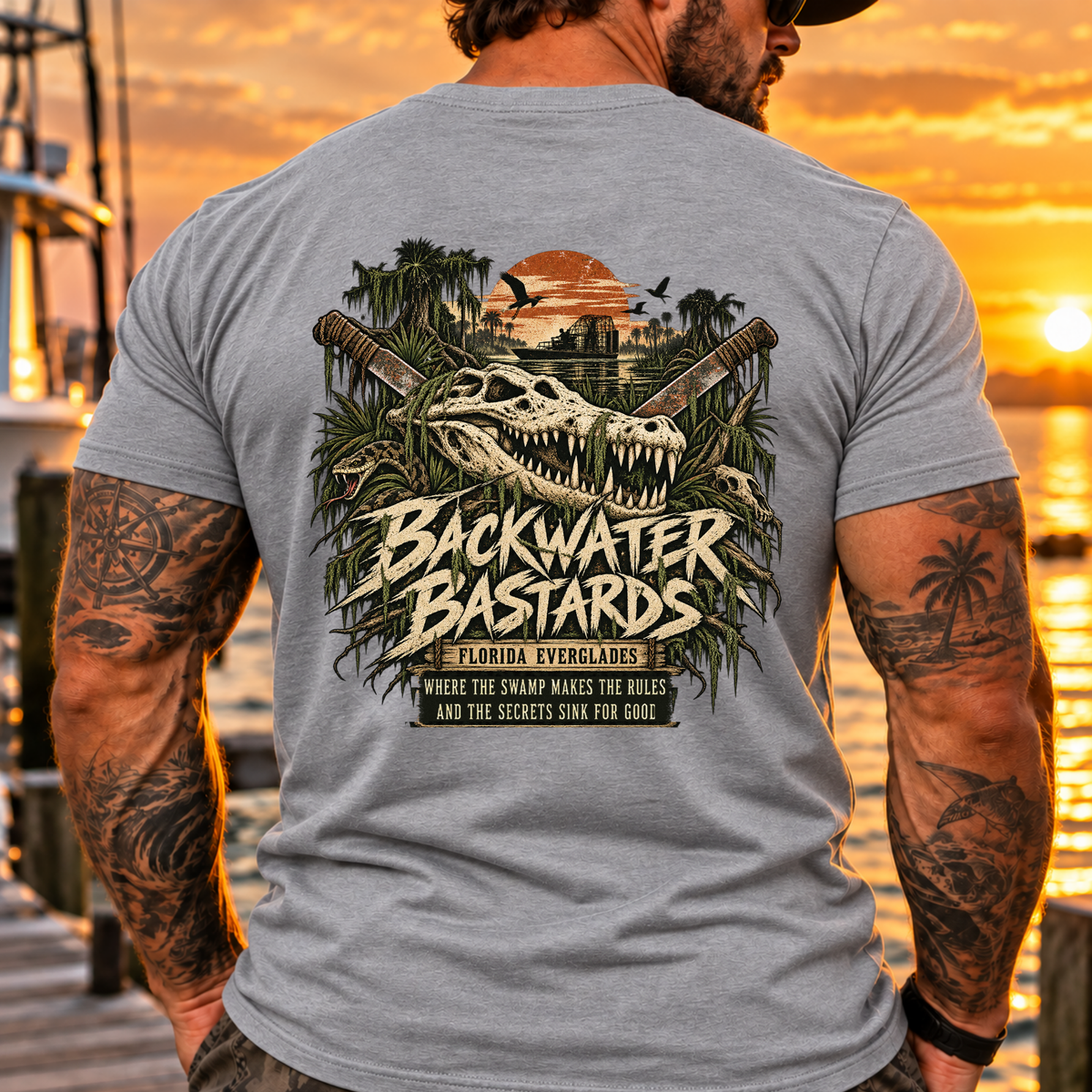 Backwater Bastards Florida Everglades Tee