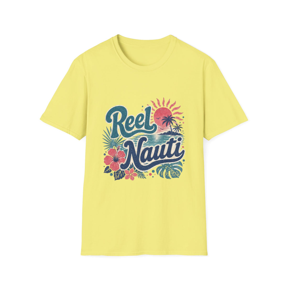 Reel Nauti Coastal Beach T-Shirt