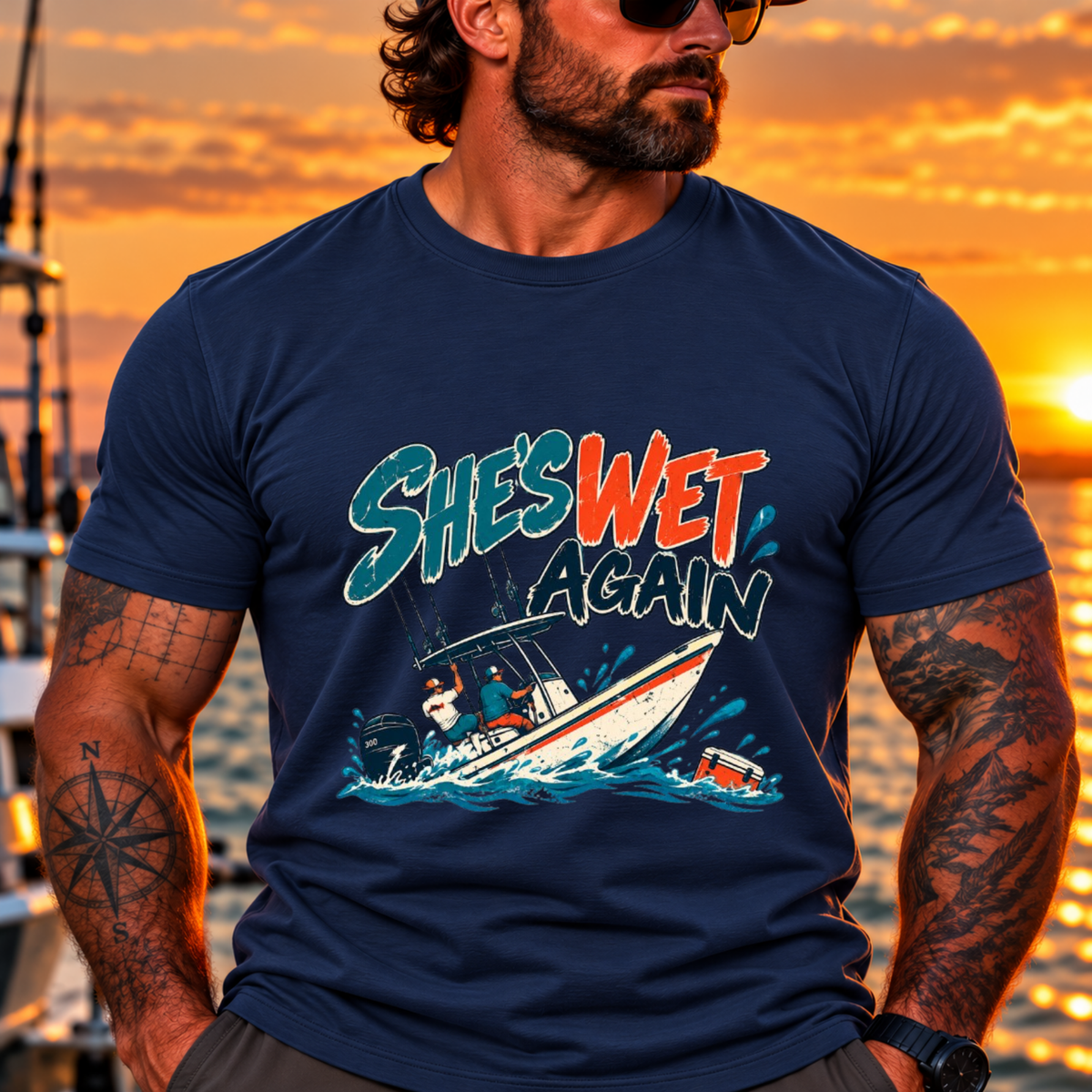 The Boat is Wet Coastal T-Shirt