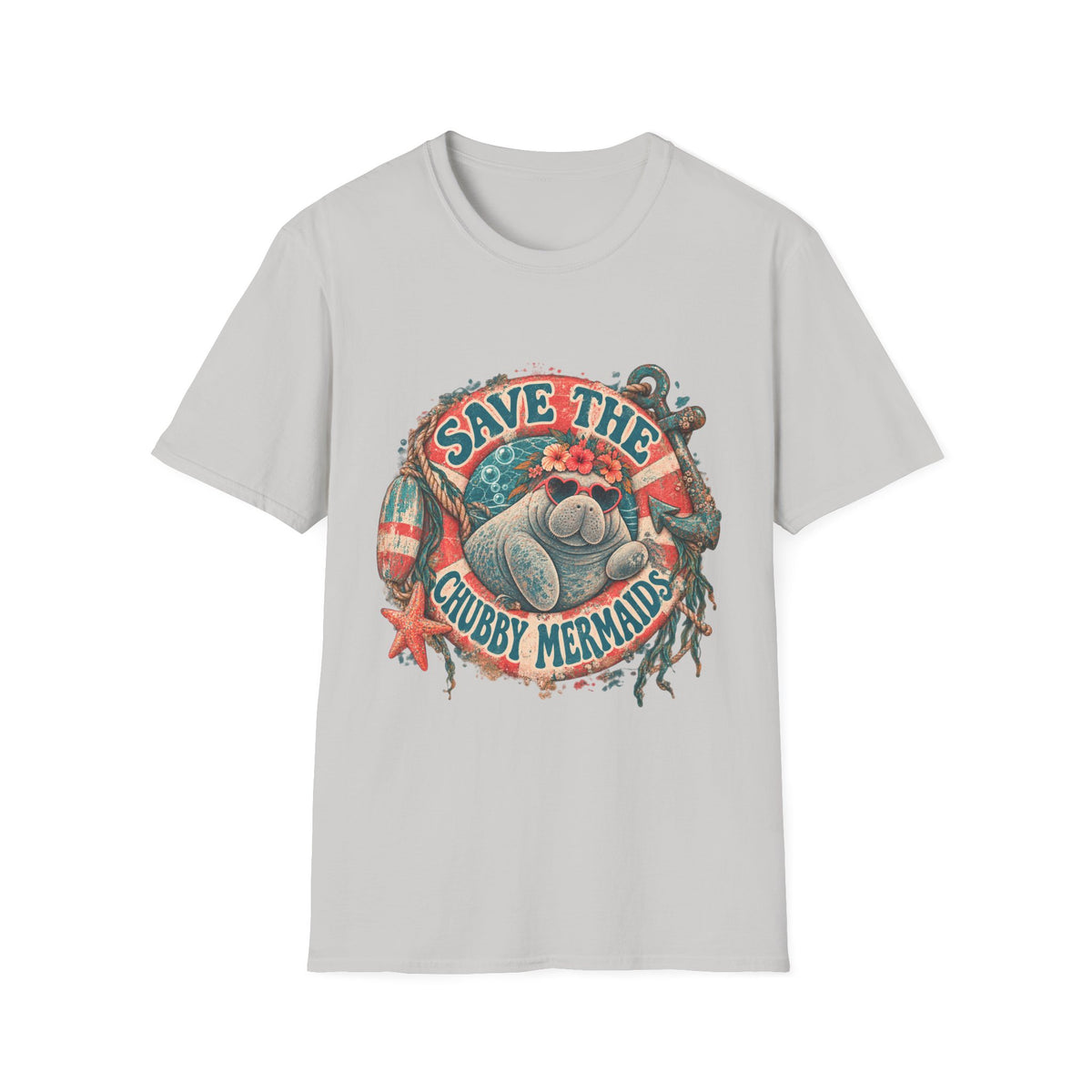 Save The Chubby Mermaids Short Sleeve T-Shirt