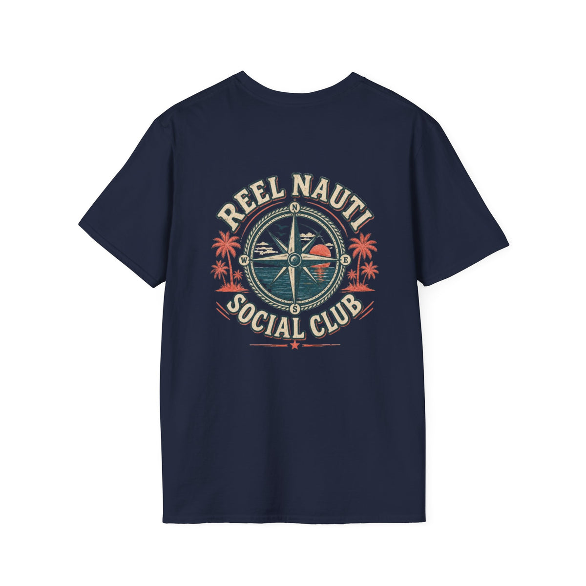 Reel Nauti Social Club Coastal Tee