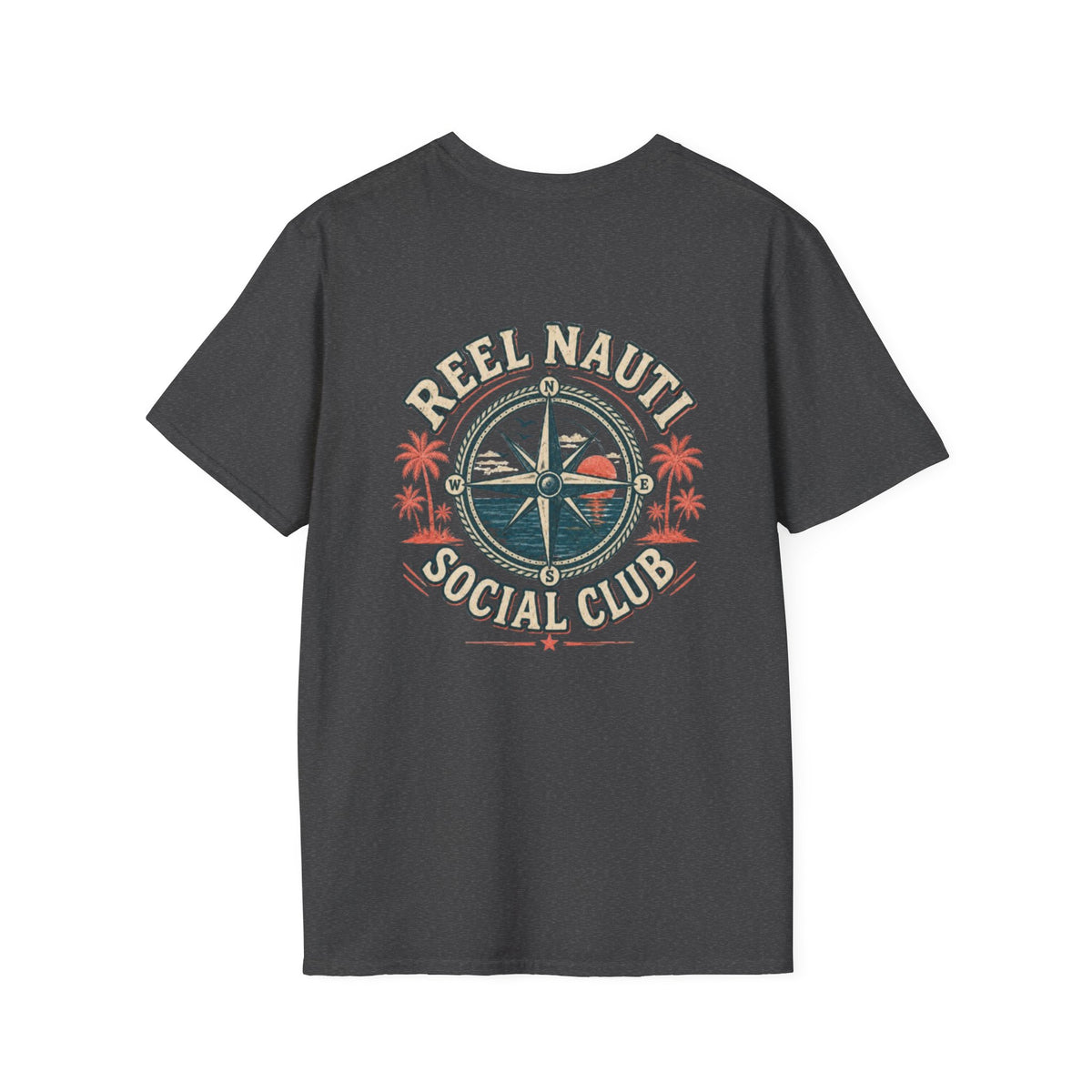 Reel Nauti Social Club Coastal Tee