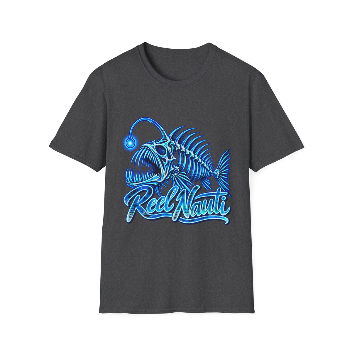 Reel Nauti Blue Angler Fish Offshore Fishing T-Shirt