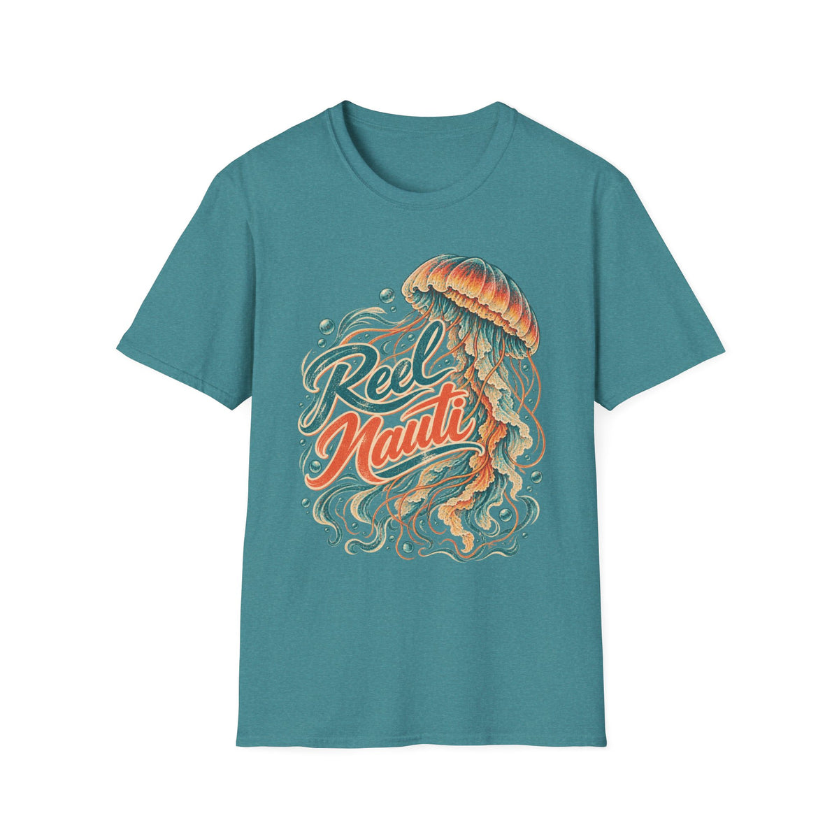 Reel Nauti Octopus Sea Life  T-Shirt