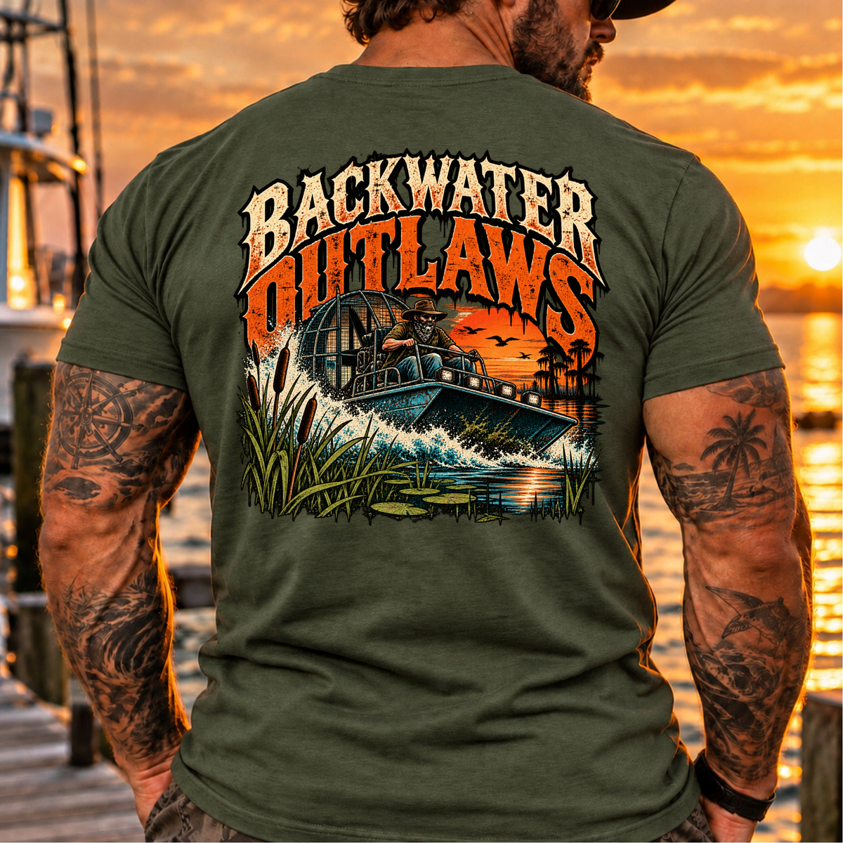 Backwater Water Outlaws Tee