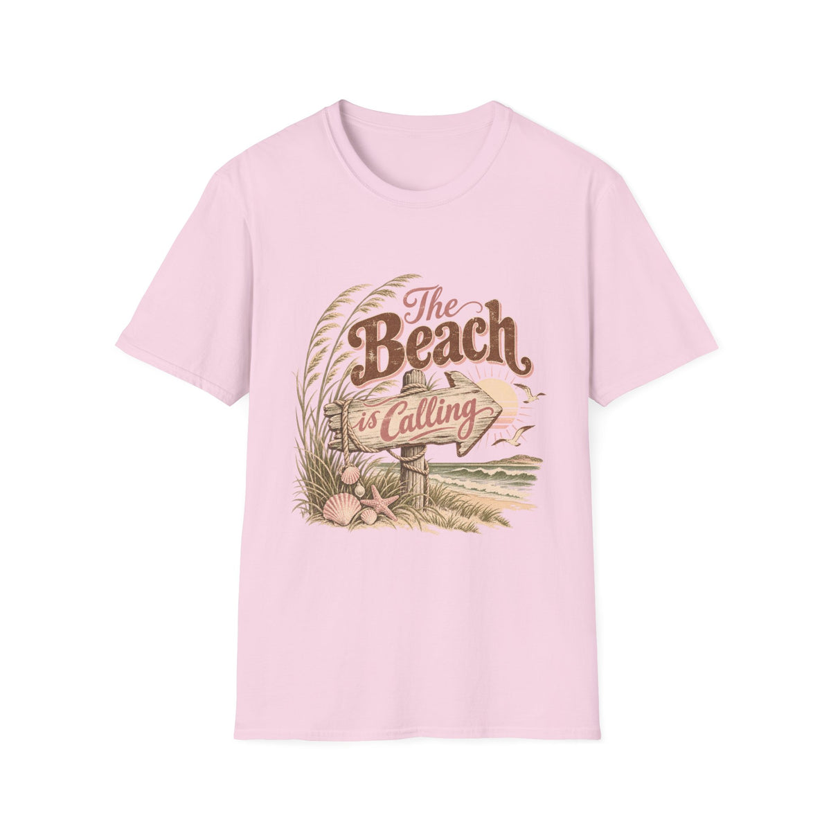 The Beach is Calling Coastal T-Shirt