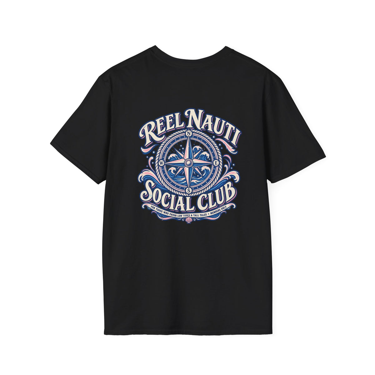 Reel Nauti Social Club Soft Shirt Sleeve Coastal Tee