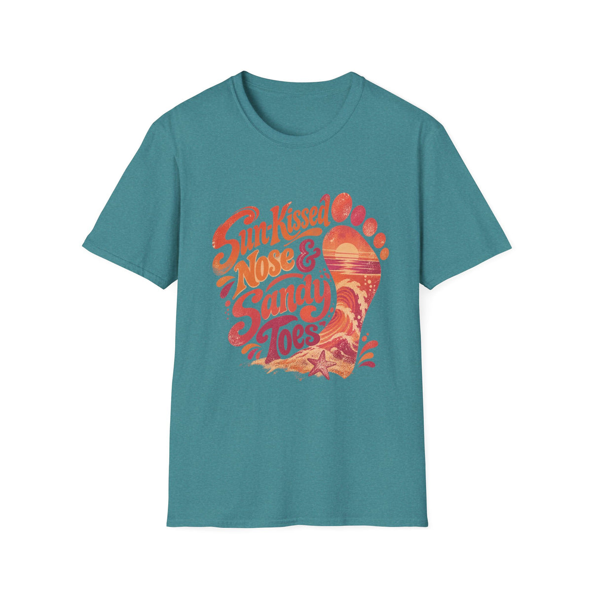 Peace Love & Fish Tales Coastal Beach T-Shirt