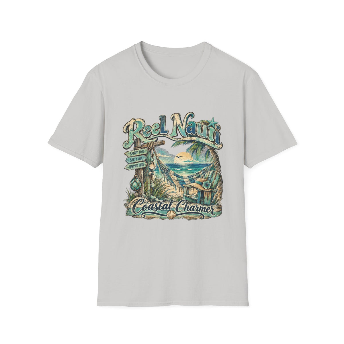 Reel Nauti Coastal Charmer Beach T-Shirt