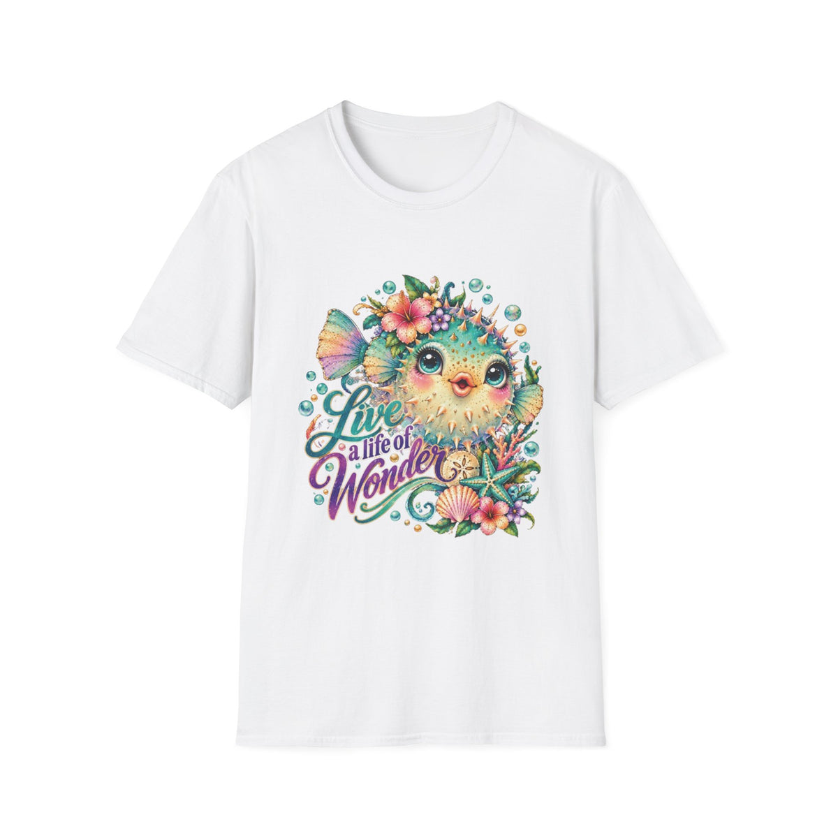 Live a Life of Wonder Reel Nauti Coastal Beach 
T-Shirt