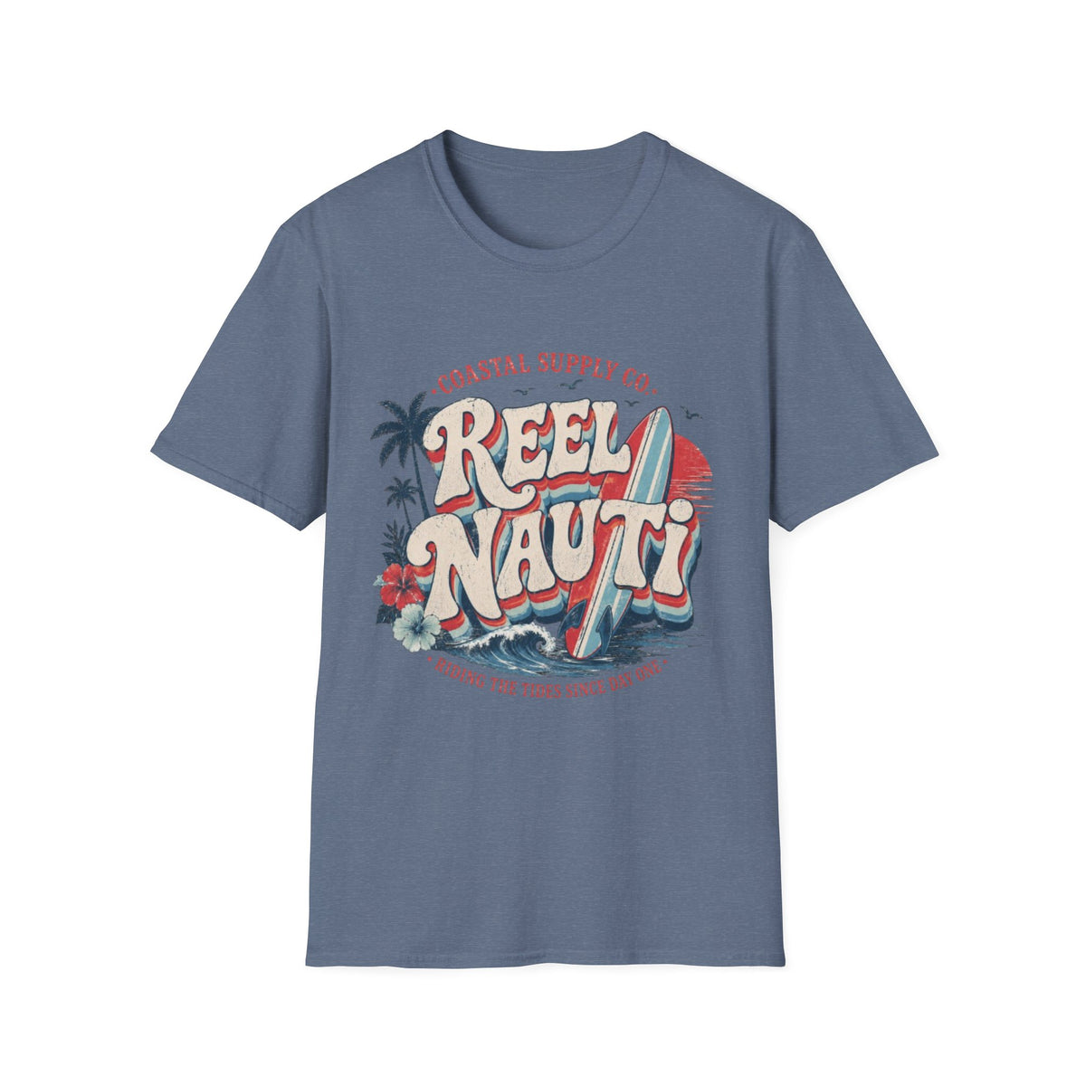 Reel Nauti Retro Surf Coastal T-Shirt