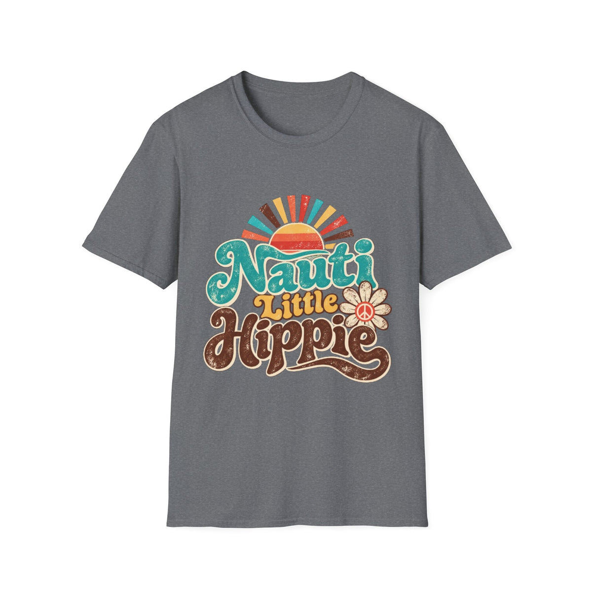 Nauti Little Hippie Retro Coastal Beach T-Shirt