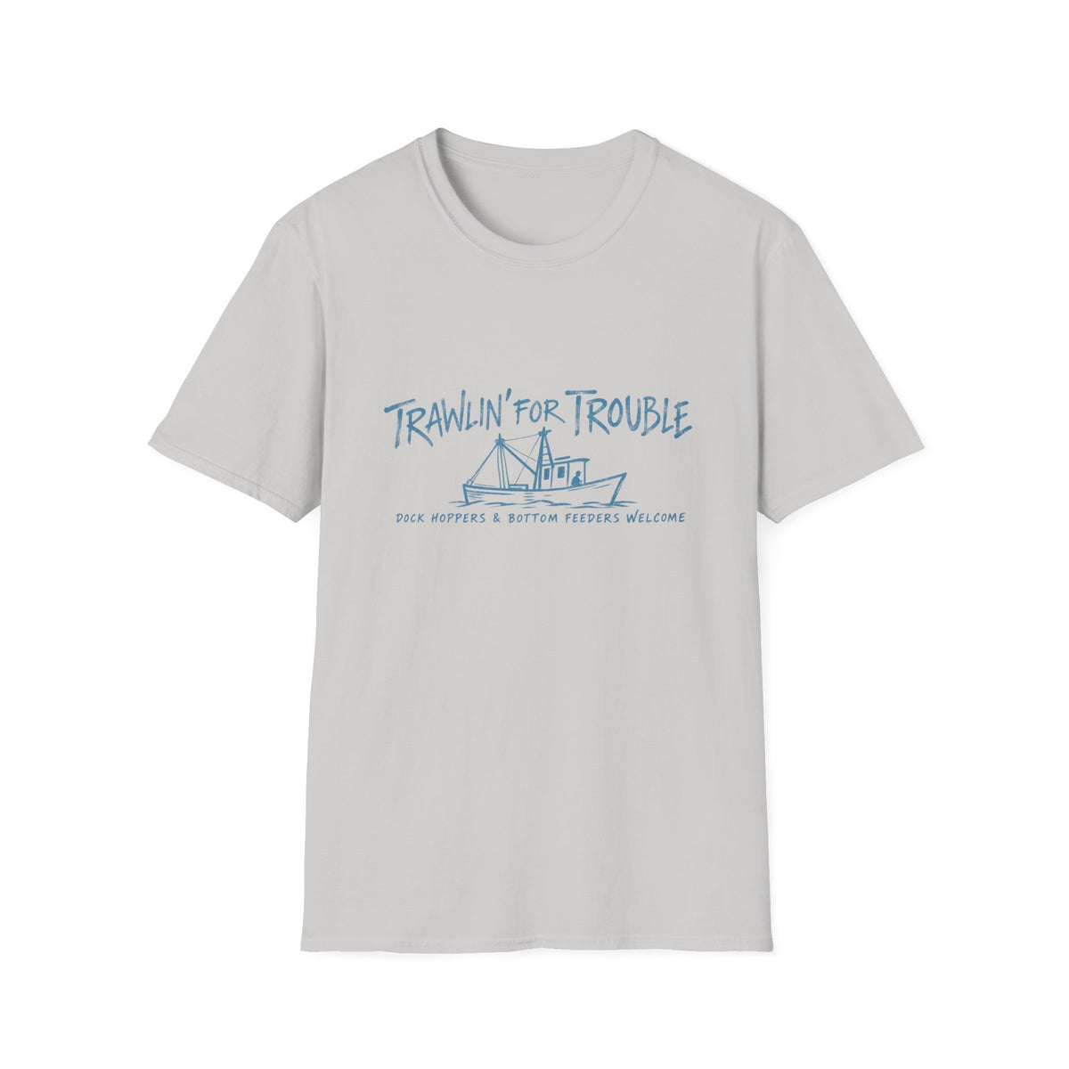 Trawlin For Trouble Reel Nauti Coastal T-Shirt